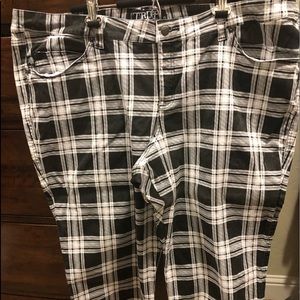 Plaid Capris
